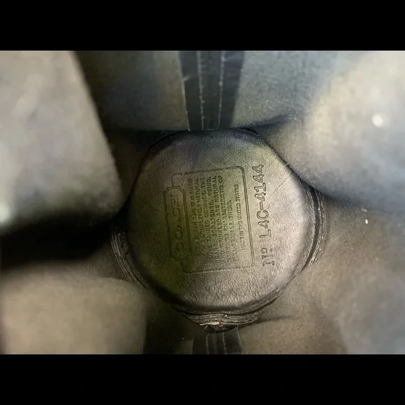 RARE vintage COACH 4144 Littleton mini black leather drawstring shoulder bag - Picture 10 of 15